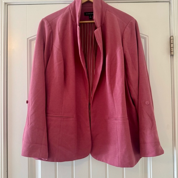41 Hawthorn Rose Pink Blazer Jacket 3X | Stitch Fix Tailored Chic - Picture 9 of 10